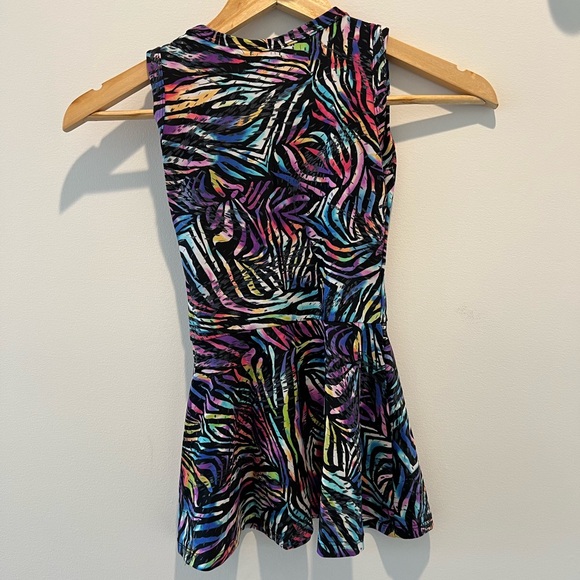 Dori Creations Multicolor Zebra Print Tank Dress Size 4 - Picture 4 of 4